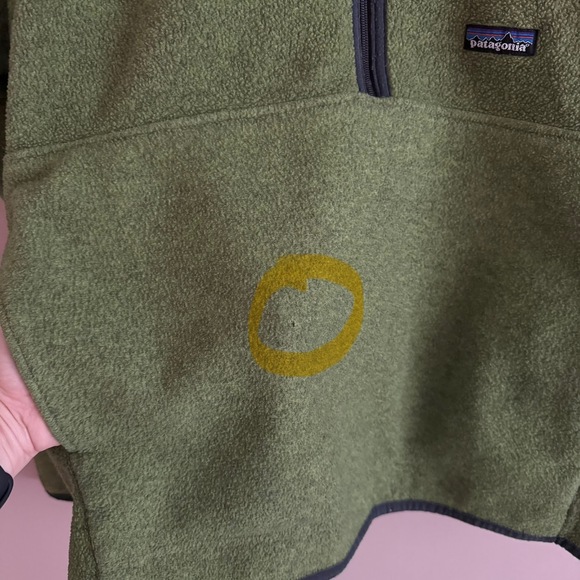 Patagonia Synchilla Green Pullover Vintage 25745 Half Zip Fleece Size Medium Men - Picture 4 of 6